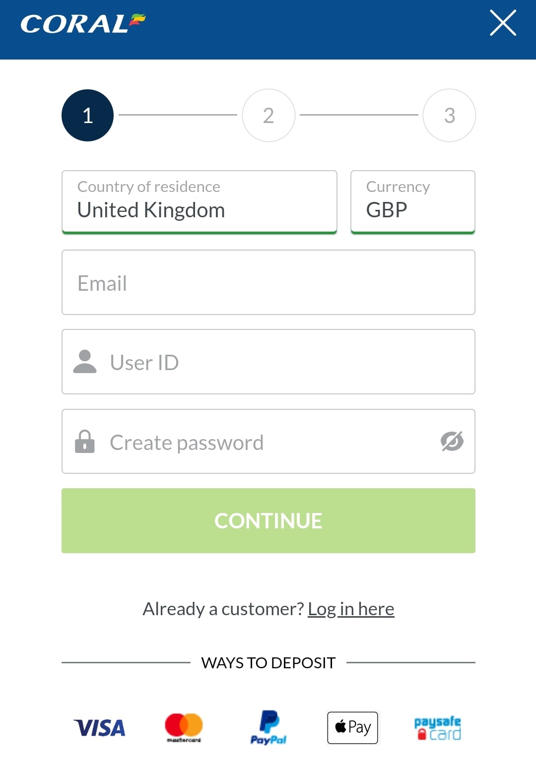 Coral Registration 1