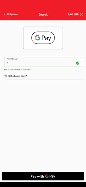 Ladbrokes Google Pay