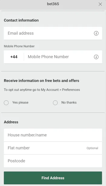 bet365 contact information