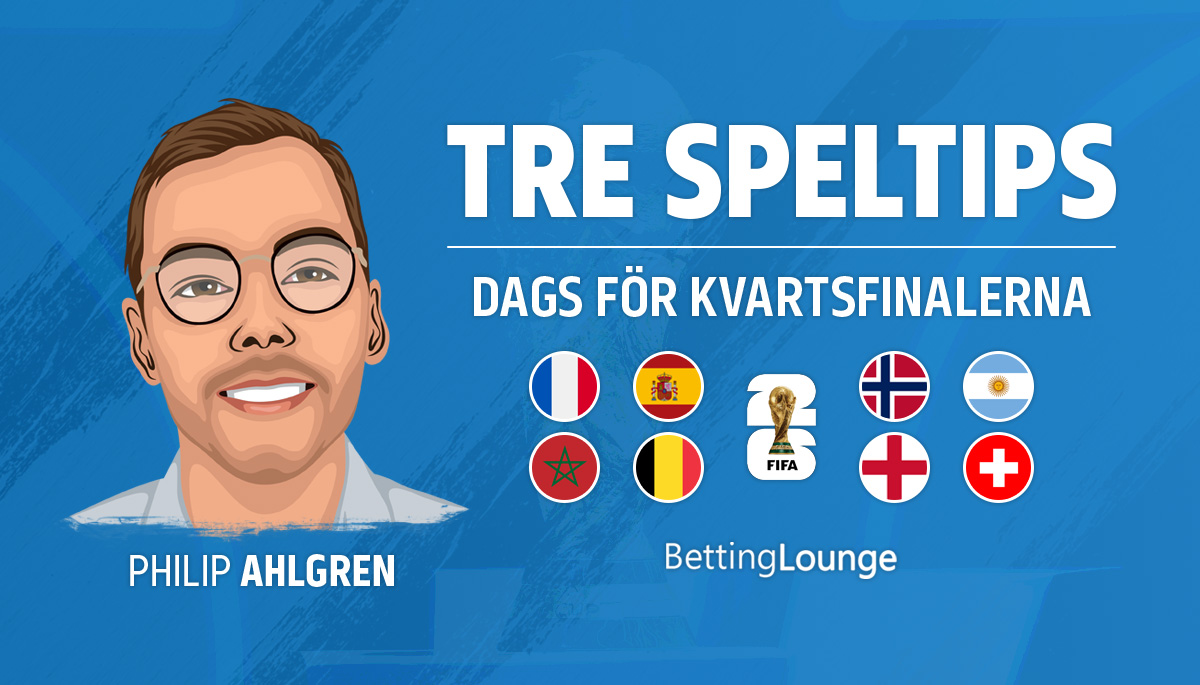 Tre speltips kvartsfinalerna VM 2026