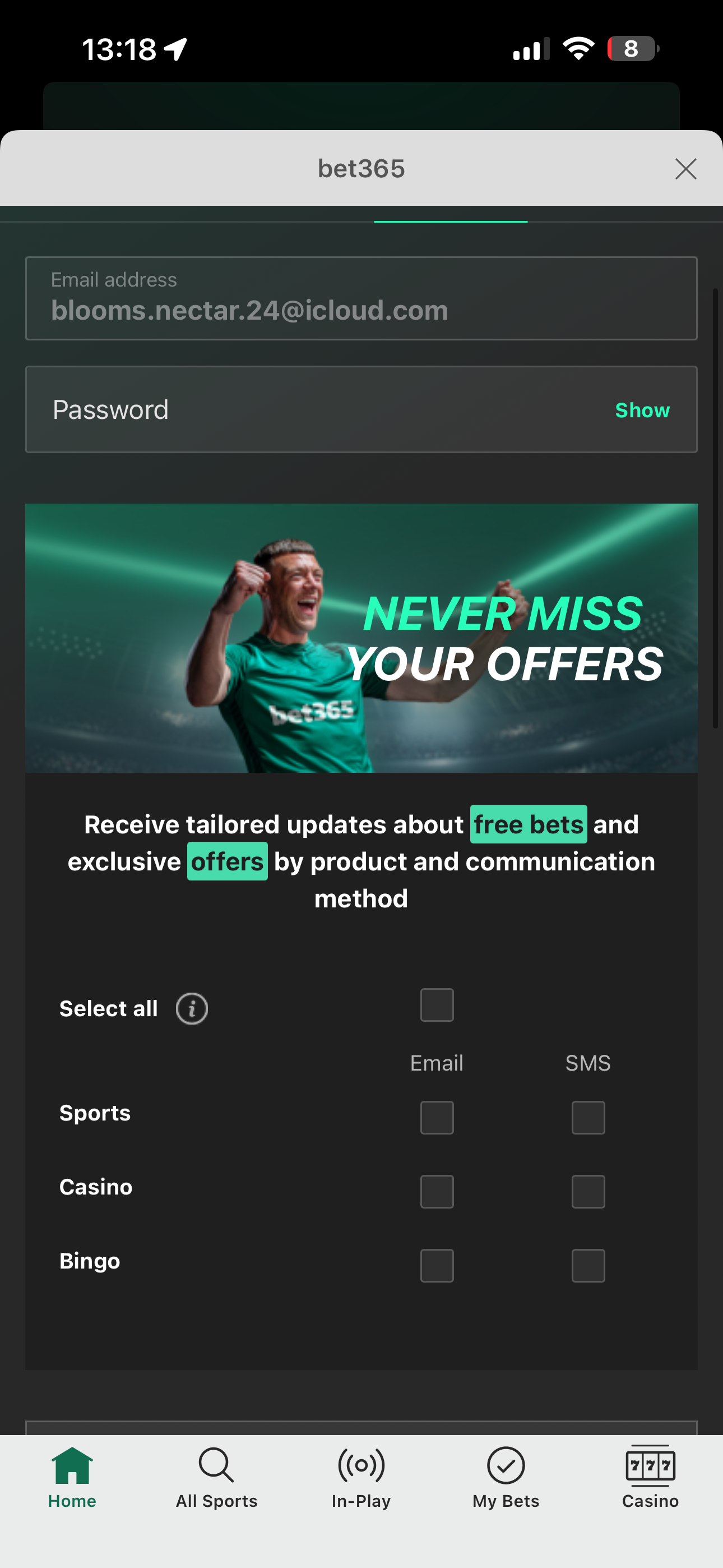 Bet365 Sign Up 3