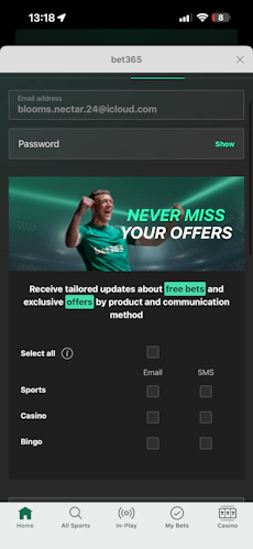 Bet365 Sign Up 3