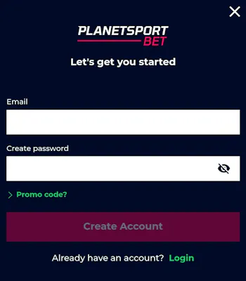 Planet Sport Bet Registration 2