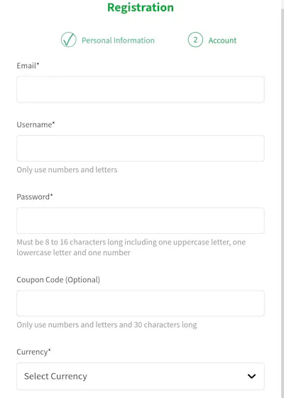 QuinnBet Registration 2
