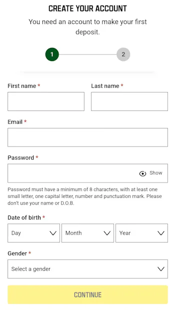 Unibet Registration 2