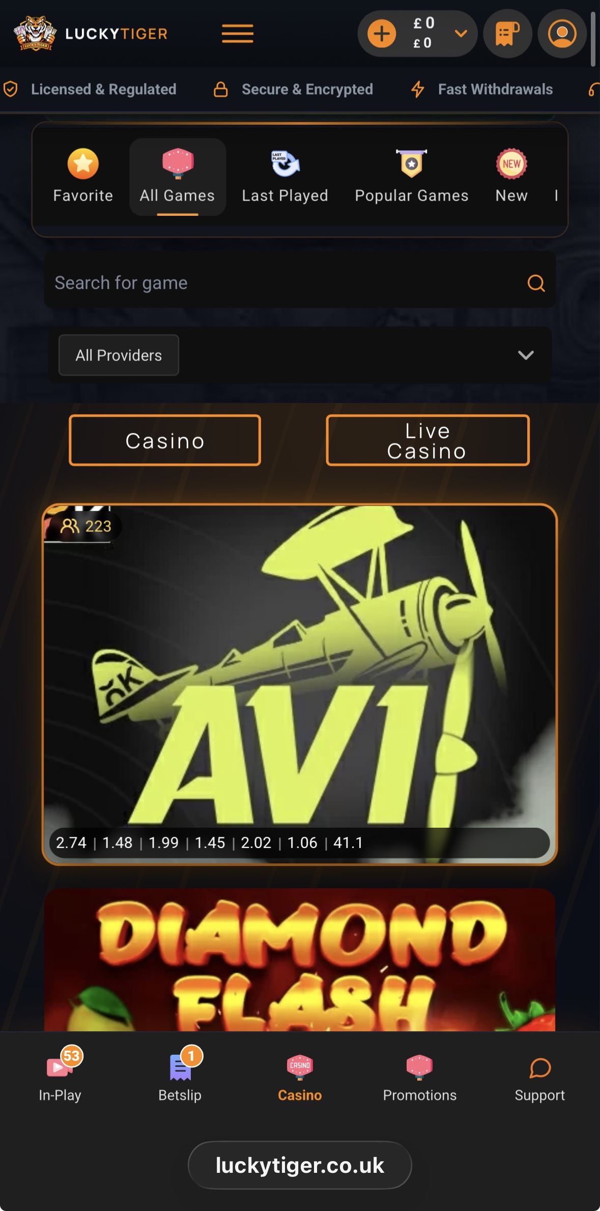 Lucky Tiger Casino