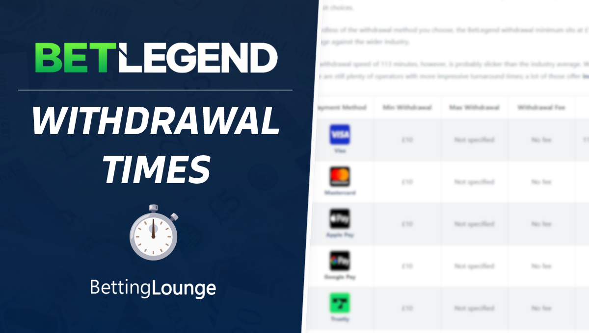 Betlegend withdrawal times