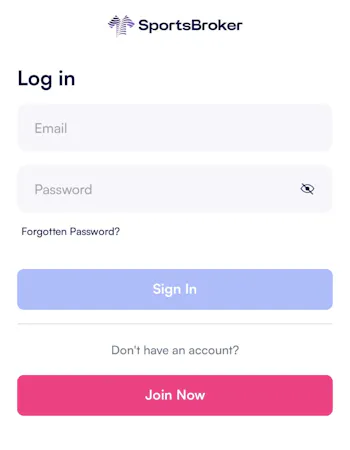 SportsBroker Registration 1