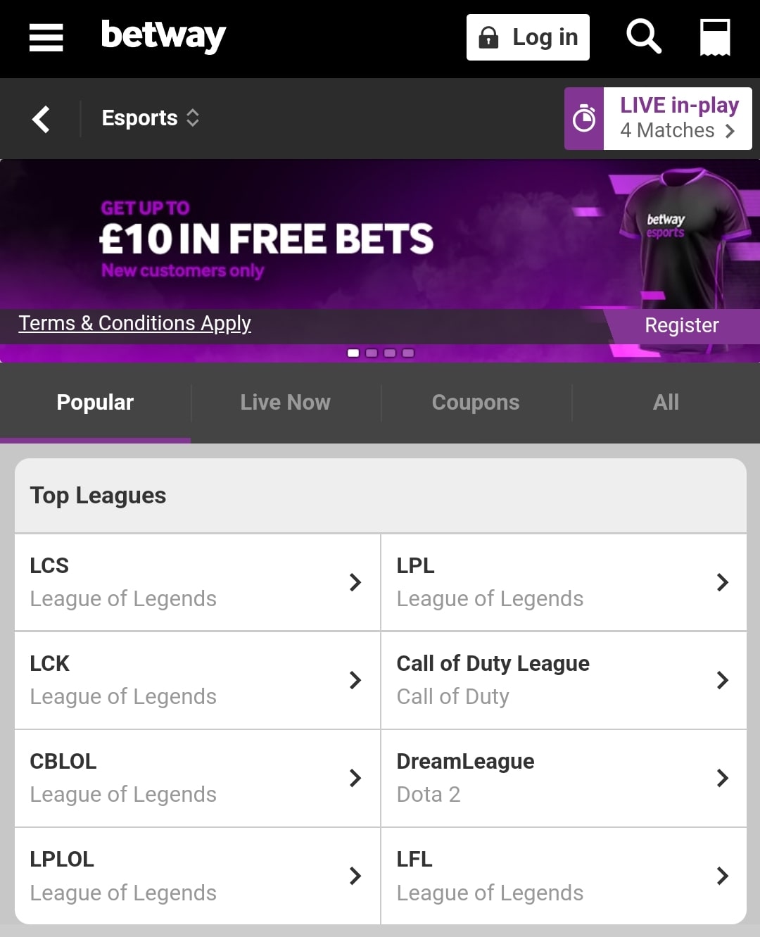 Betway Esports
