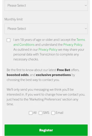 Betway Registration 4