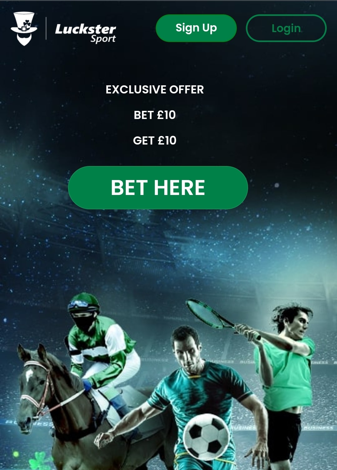 Luckster Sport Welcome Offer