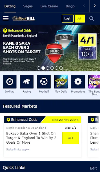 William hill UK app