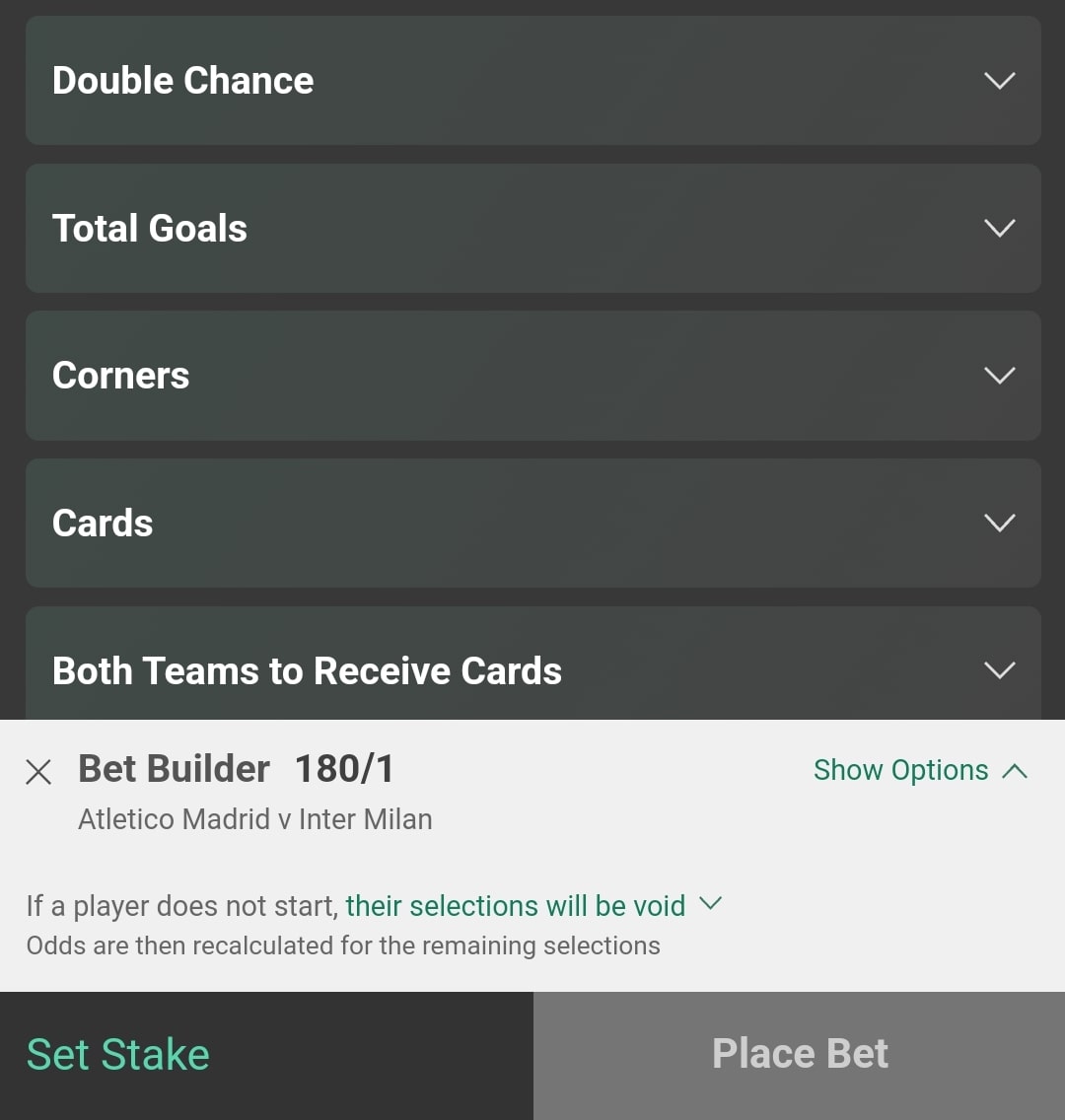 bet365 Bet Builder 3