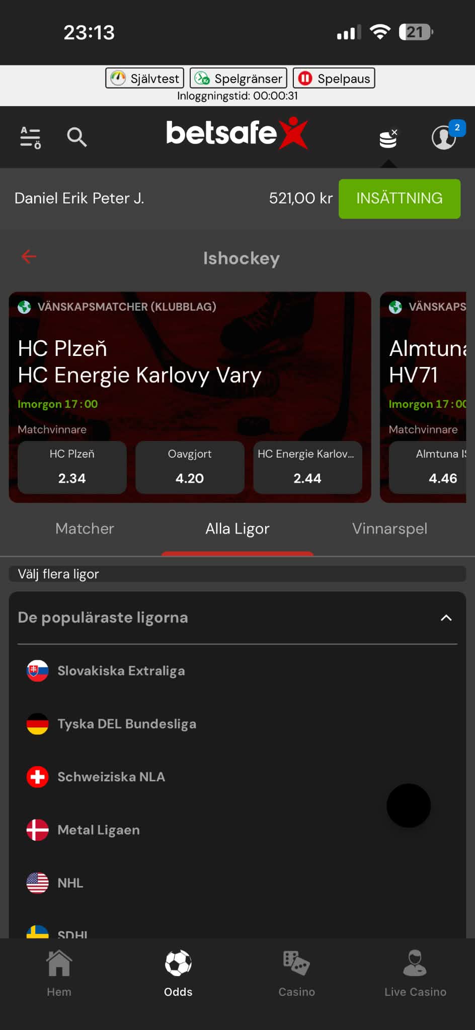 Hockey - Betsafe