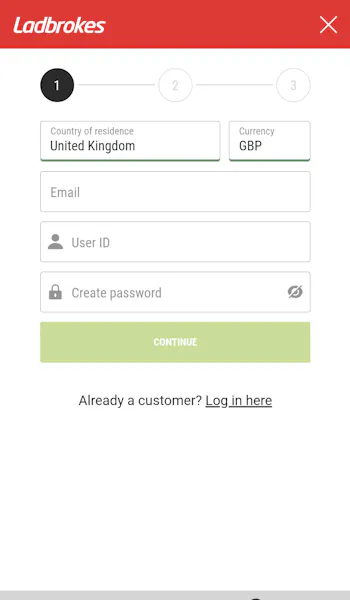 Ladbrokes Registration