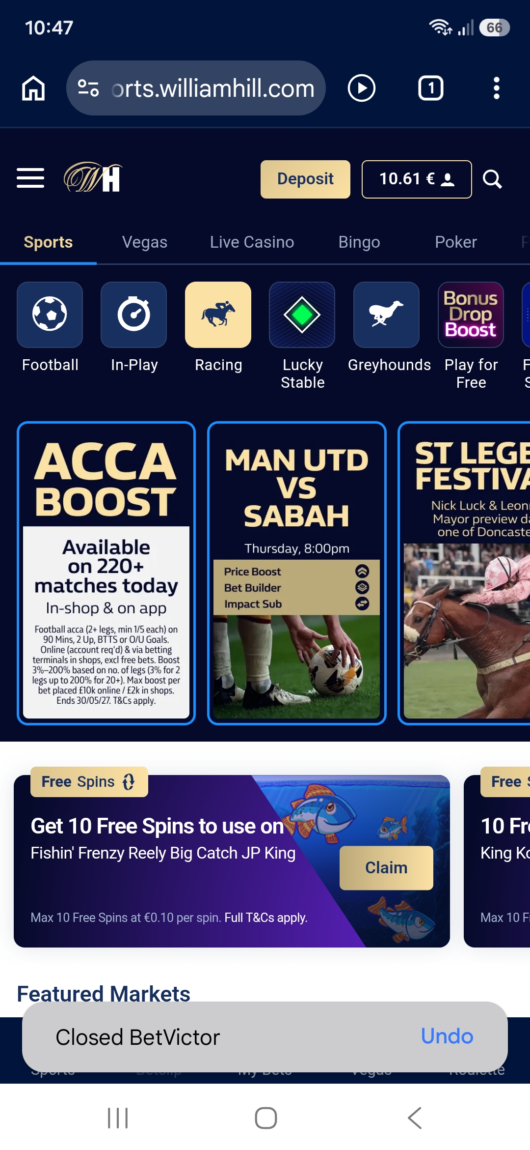 William Hill withdrawal process