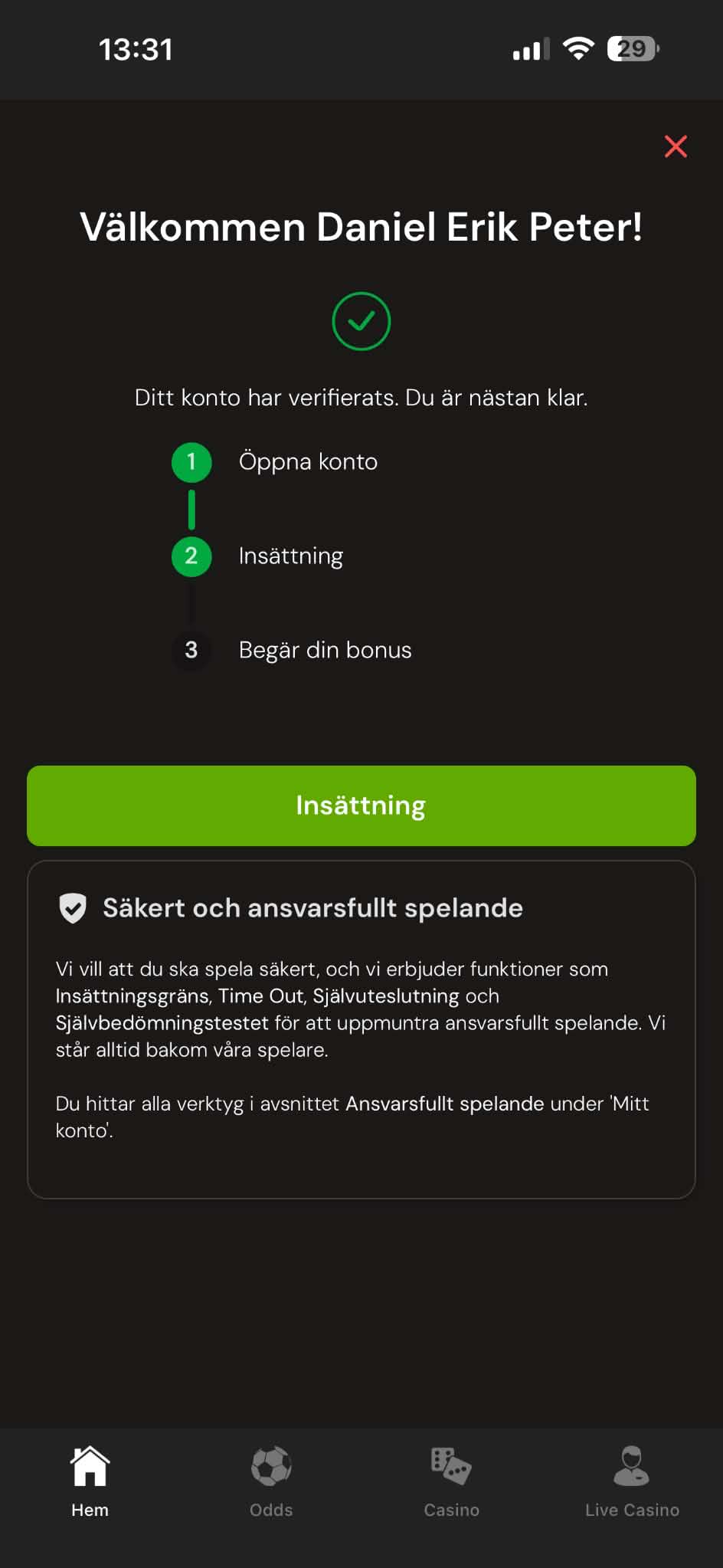 Registera - Betsafe