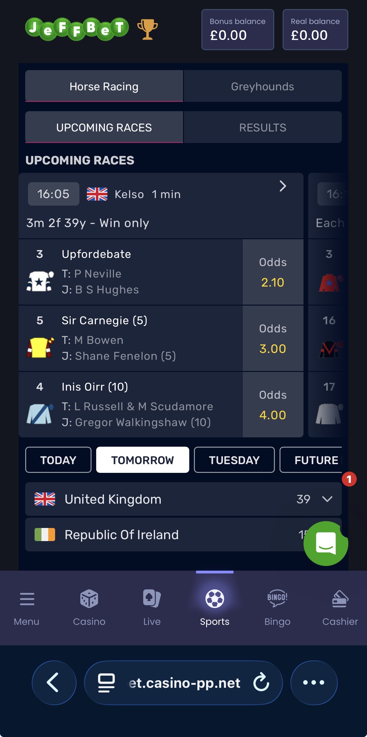 Jeffbet Sportsbook 2