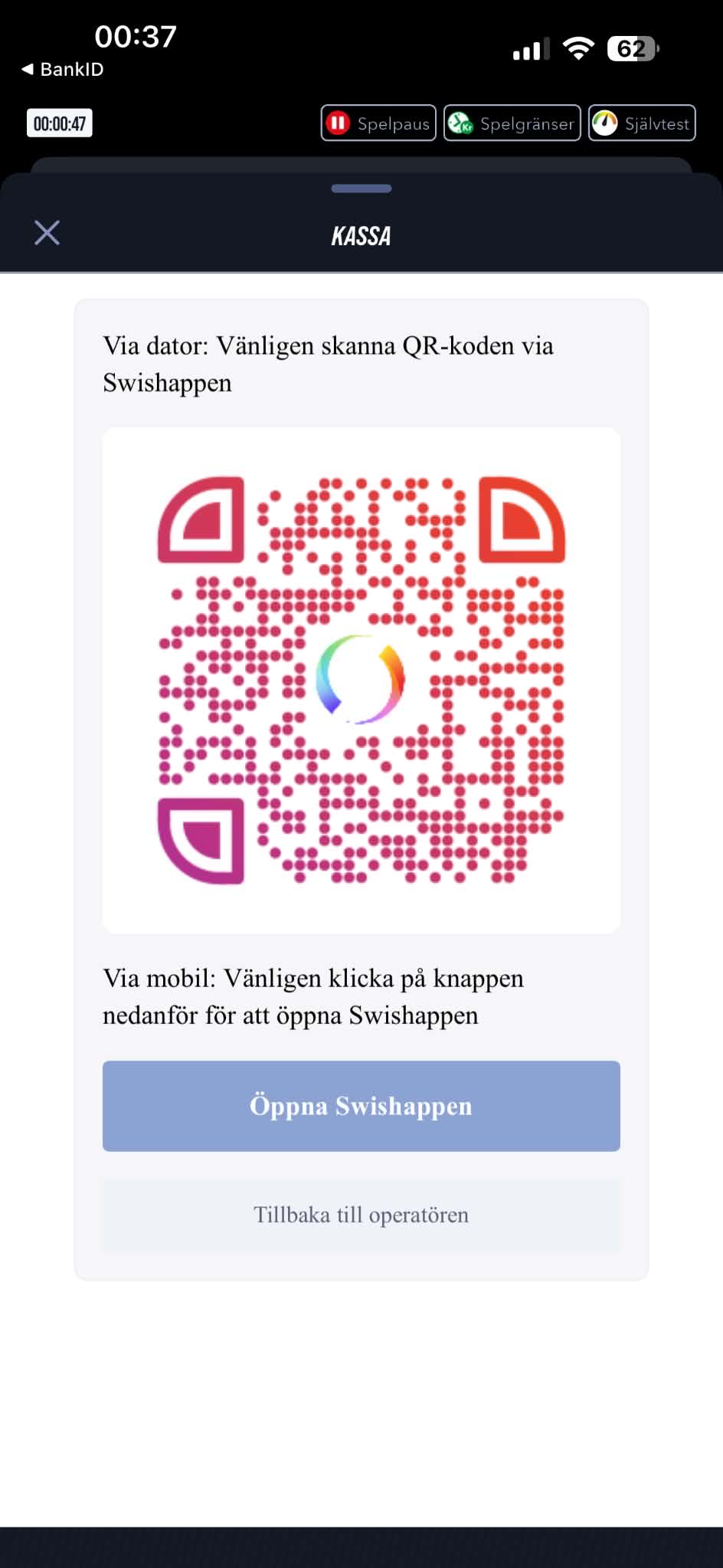 Insättning - Betinia