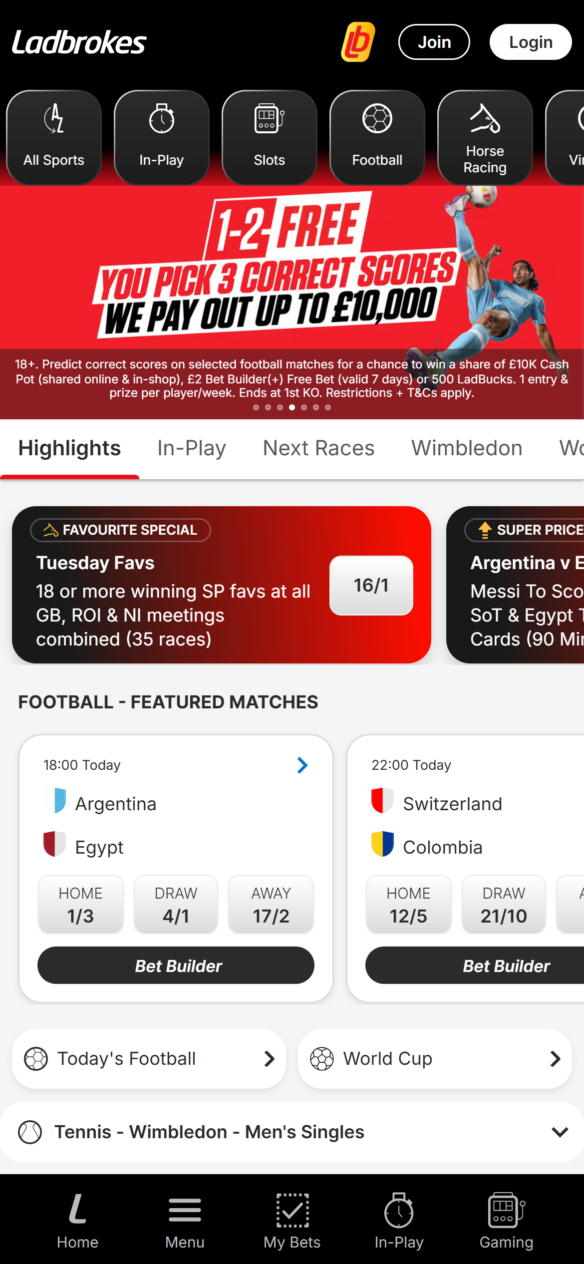 Ladbrokes home
