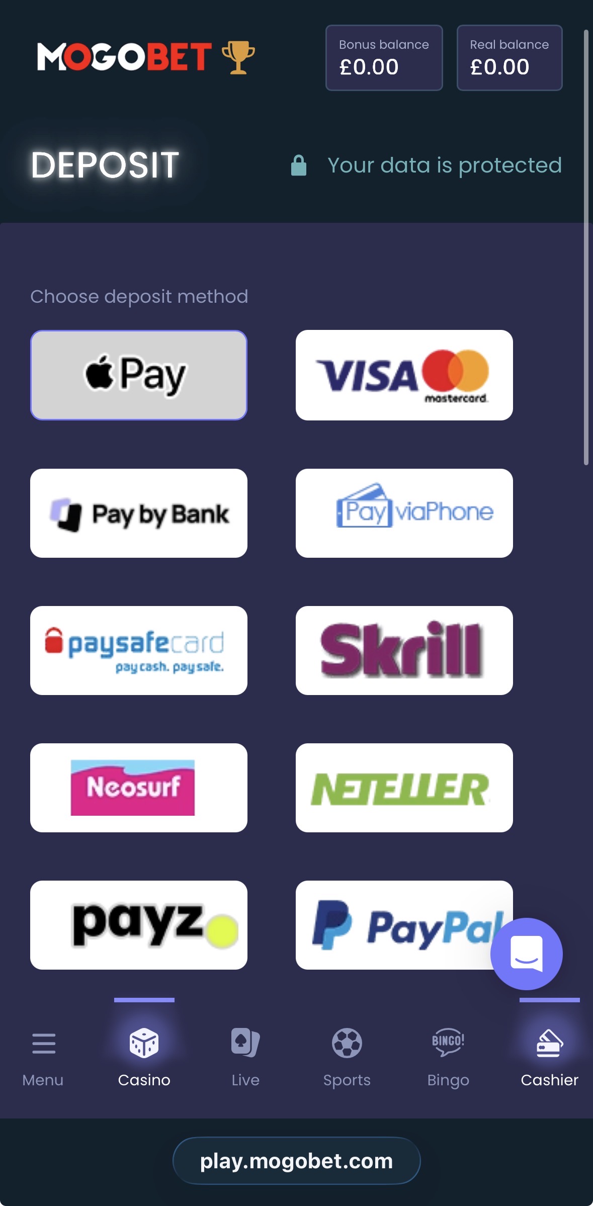 MogoBet Deposit 2