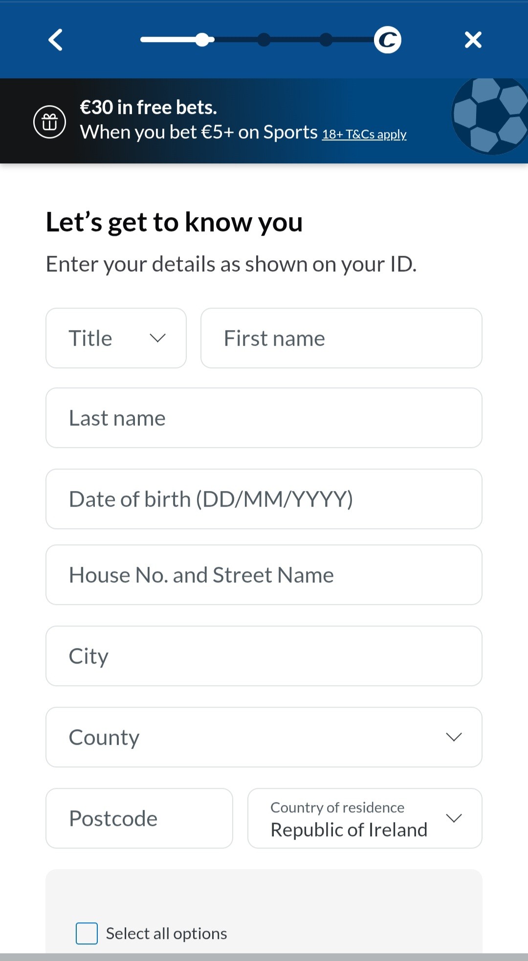 Coral registration process