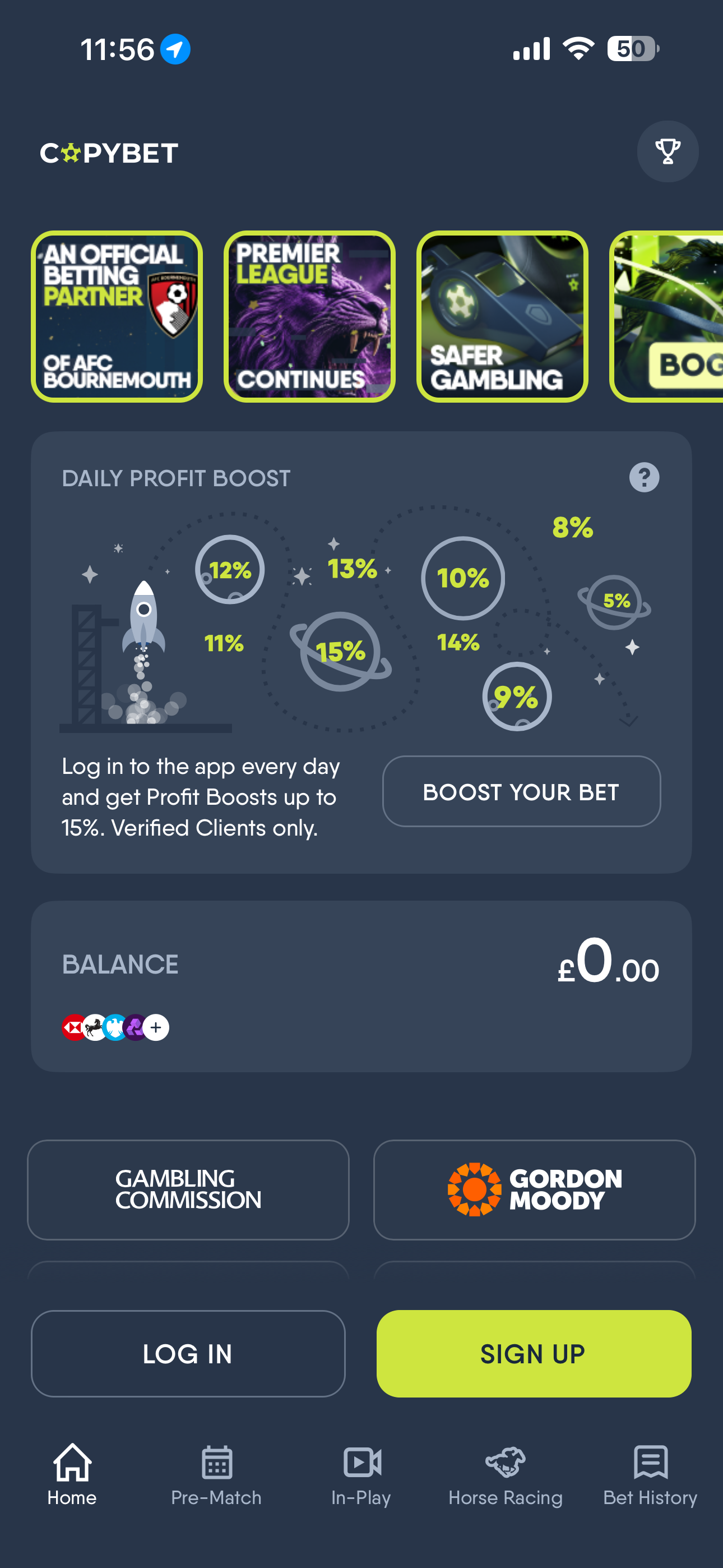 CopyBet Signup 1