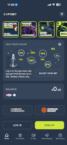 CopyBet Signup 1
