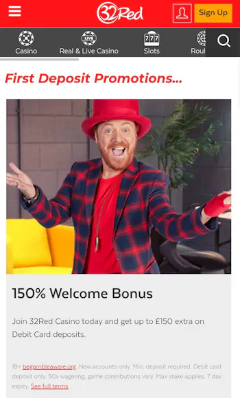 32Red Welcome Offer