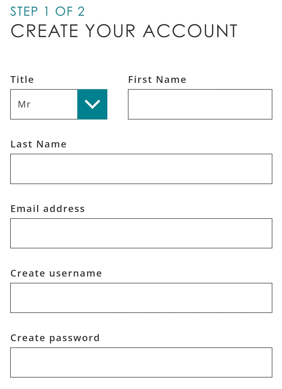 Spreadex Registration 1
