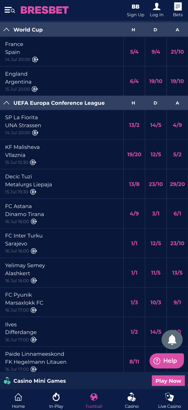 BresBet Premier League