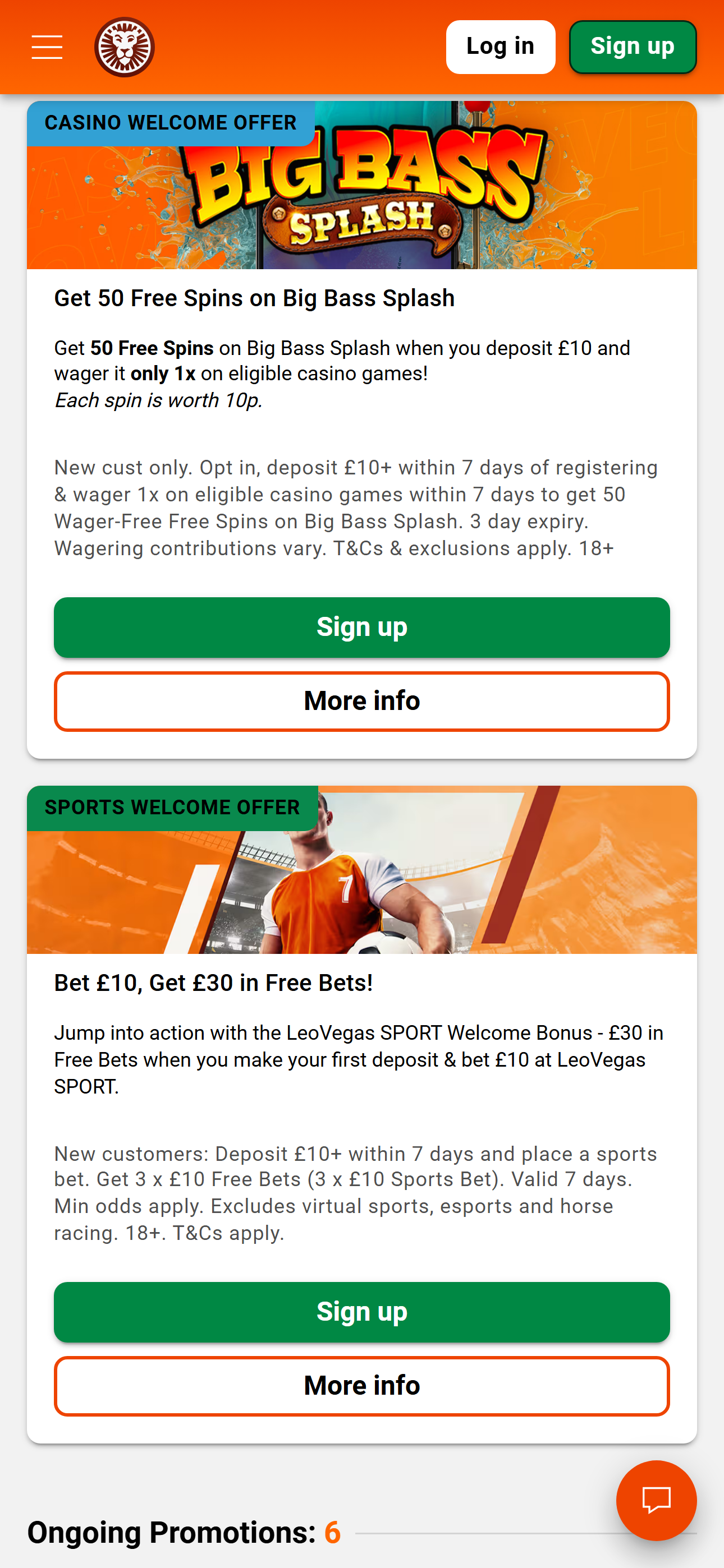 LeoVegas new promotions