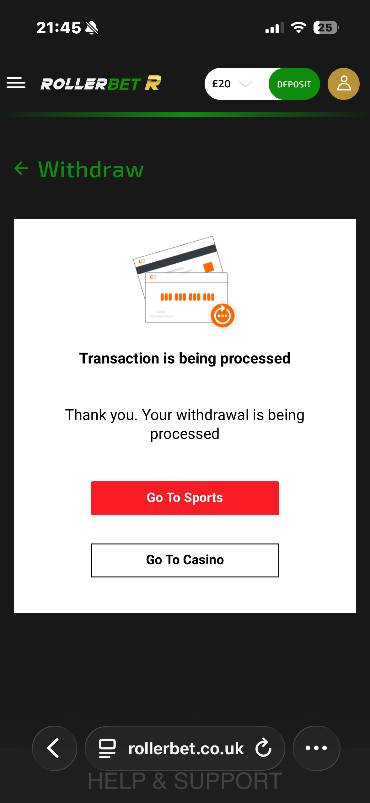Rollerbet Withdraw 4
