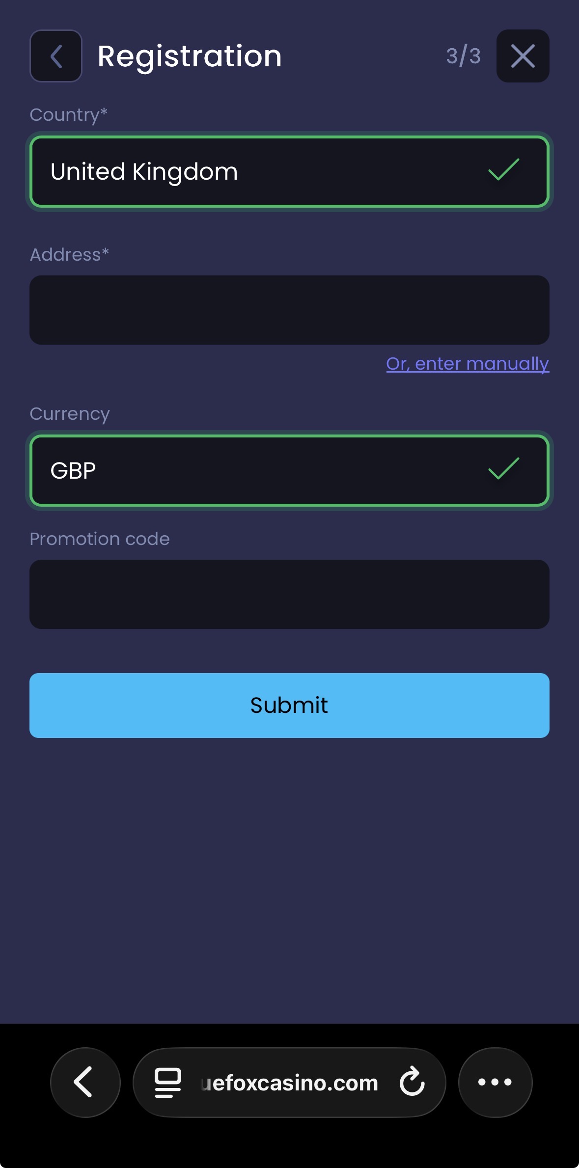Bluefox Sports Sign Up 4