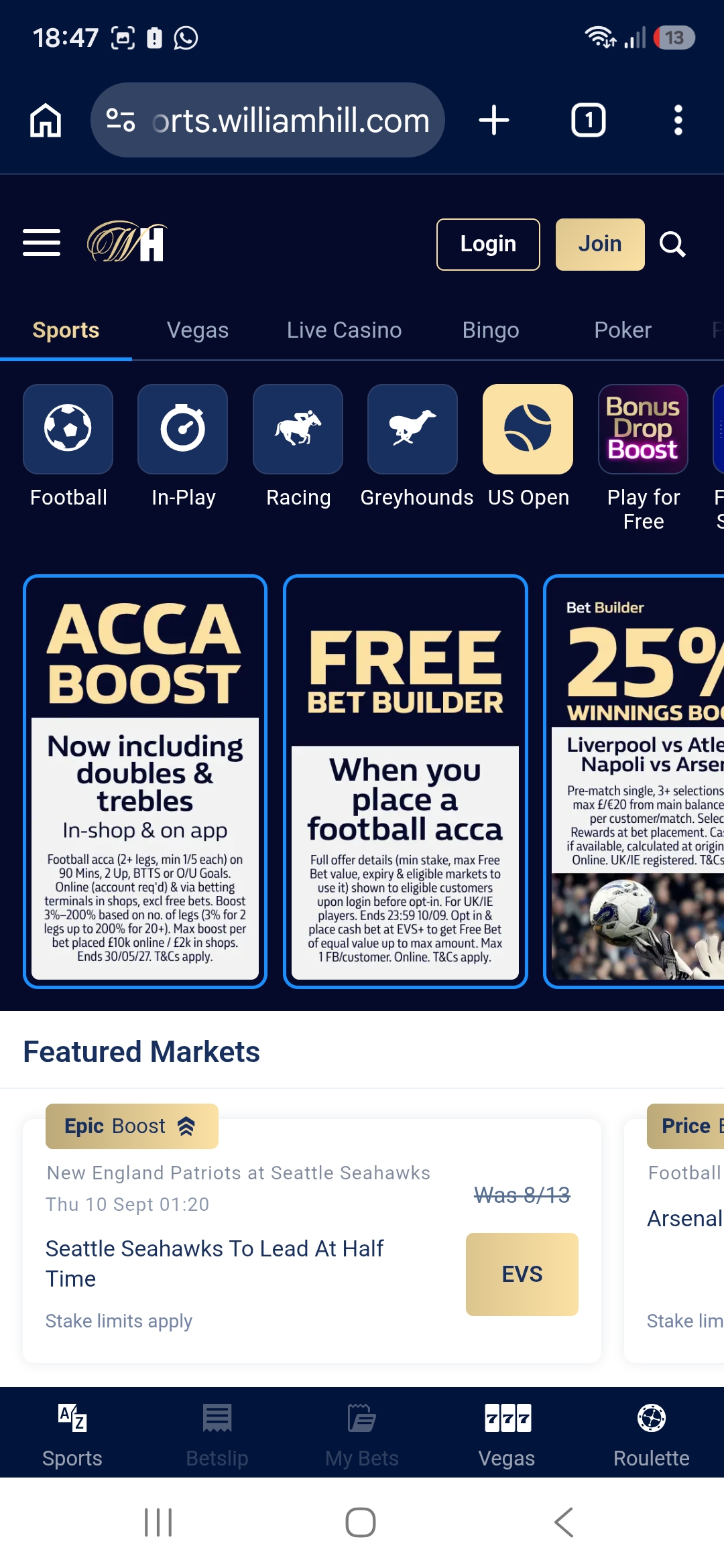 William Hill registration