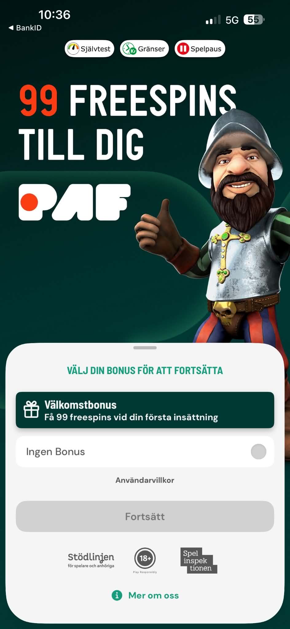 Registrering - PAF