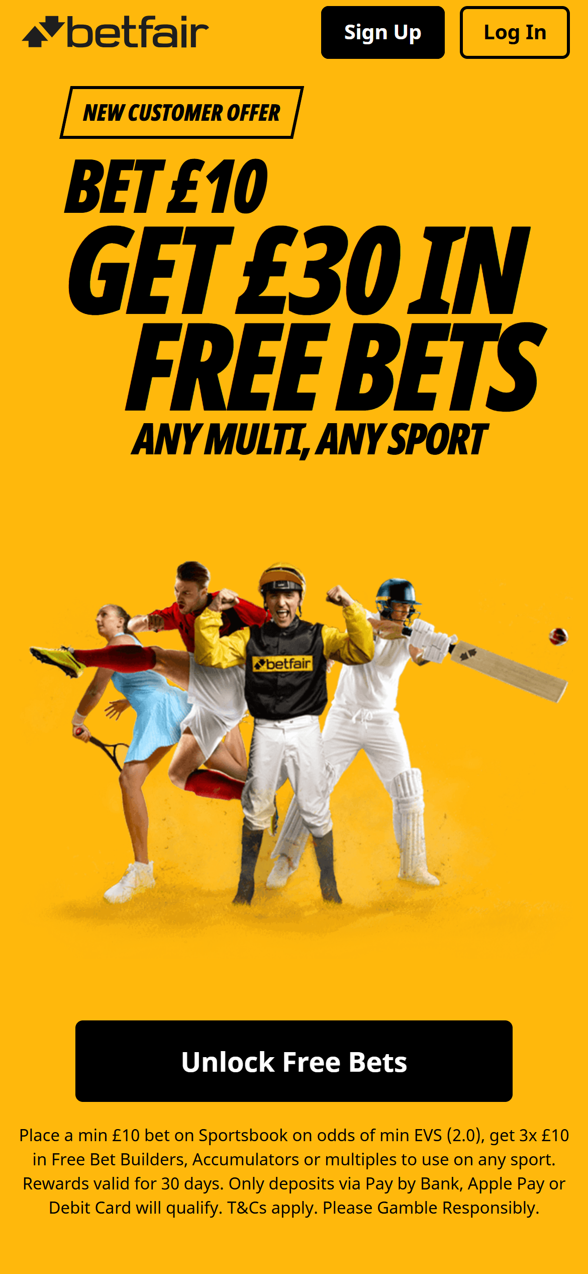 Betfair promo code 1