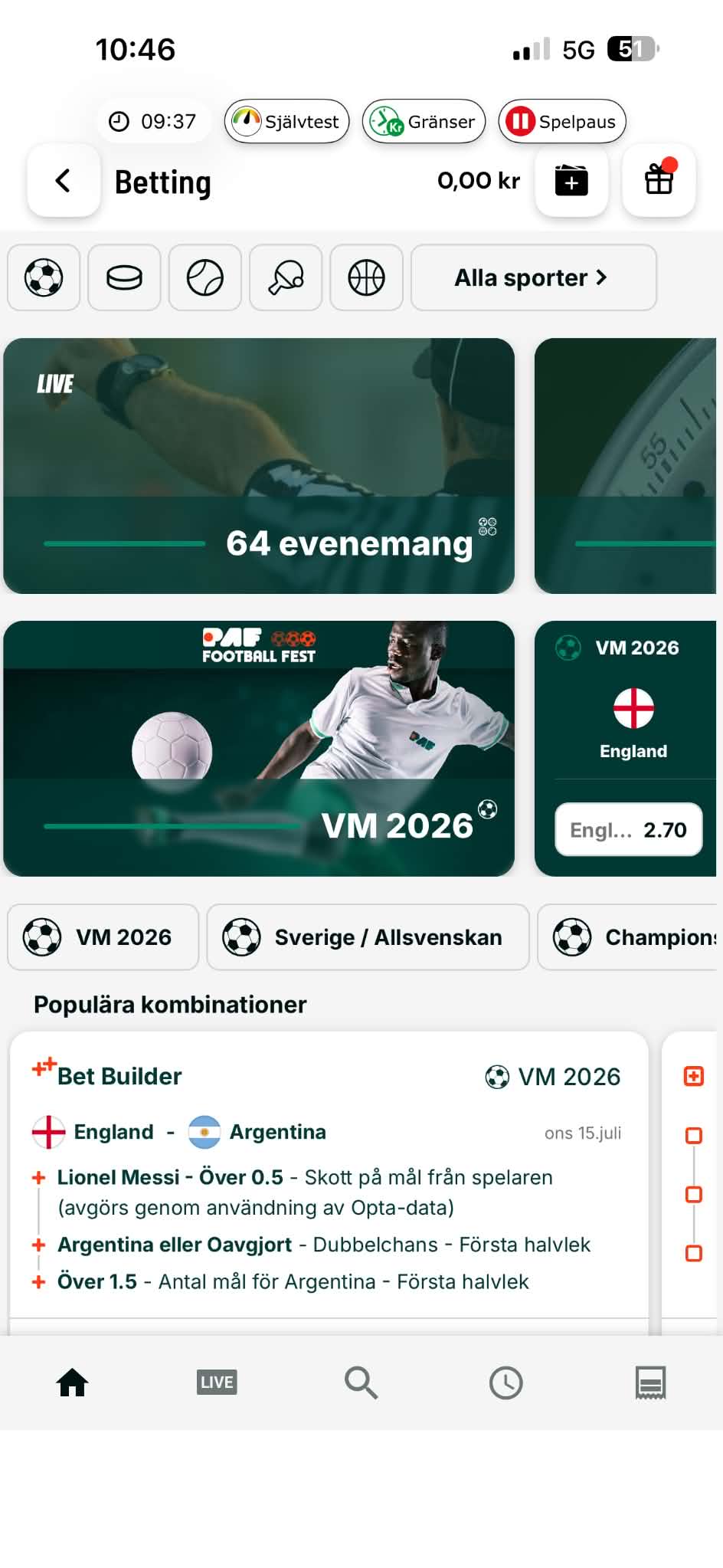 Insättning - PAF