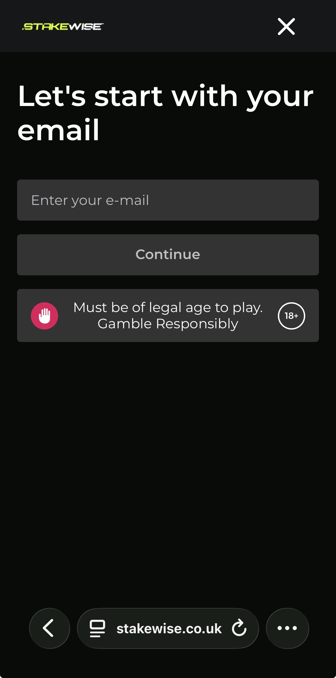 StakeWise Sign Up 2