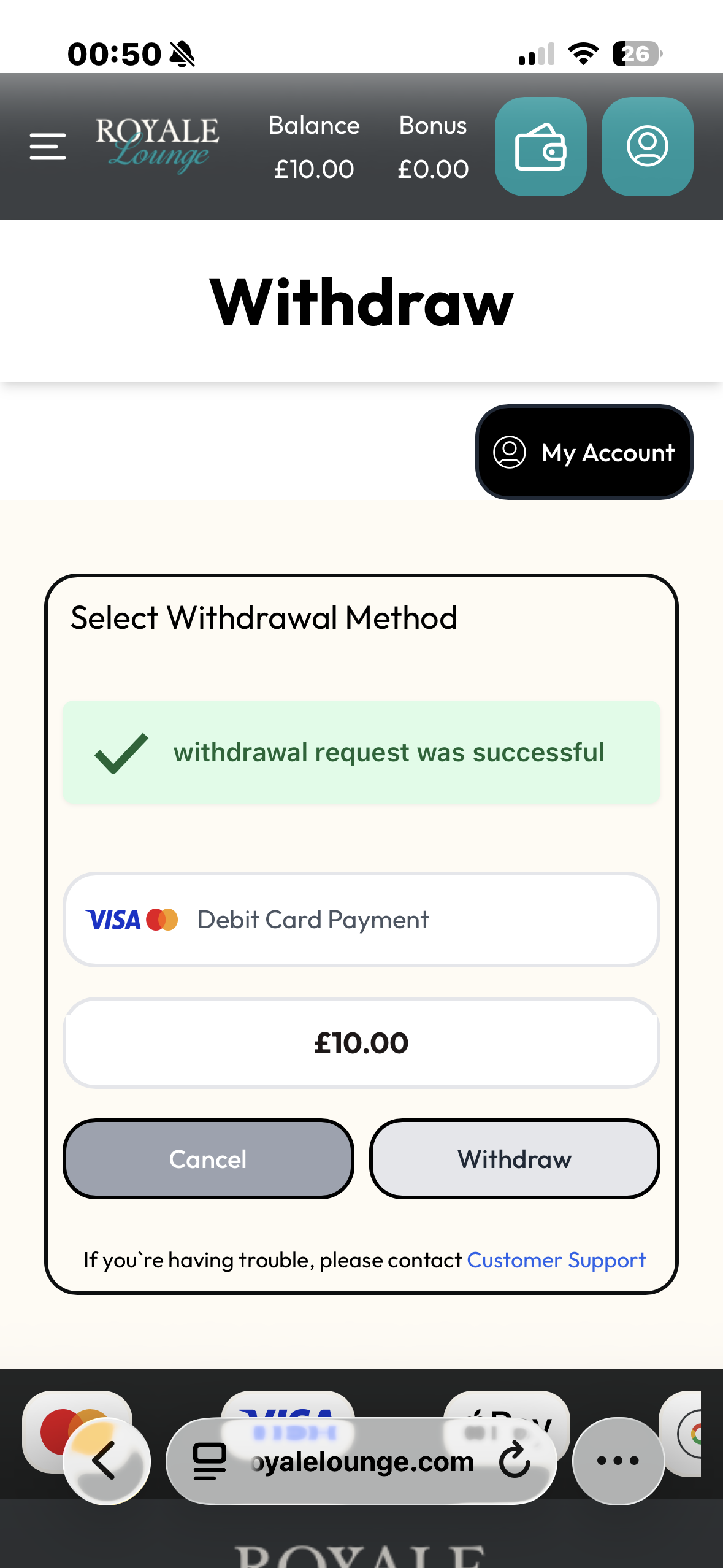 Royale Lounge Withdraw 3