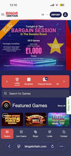 Bingo Britain Home