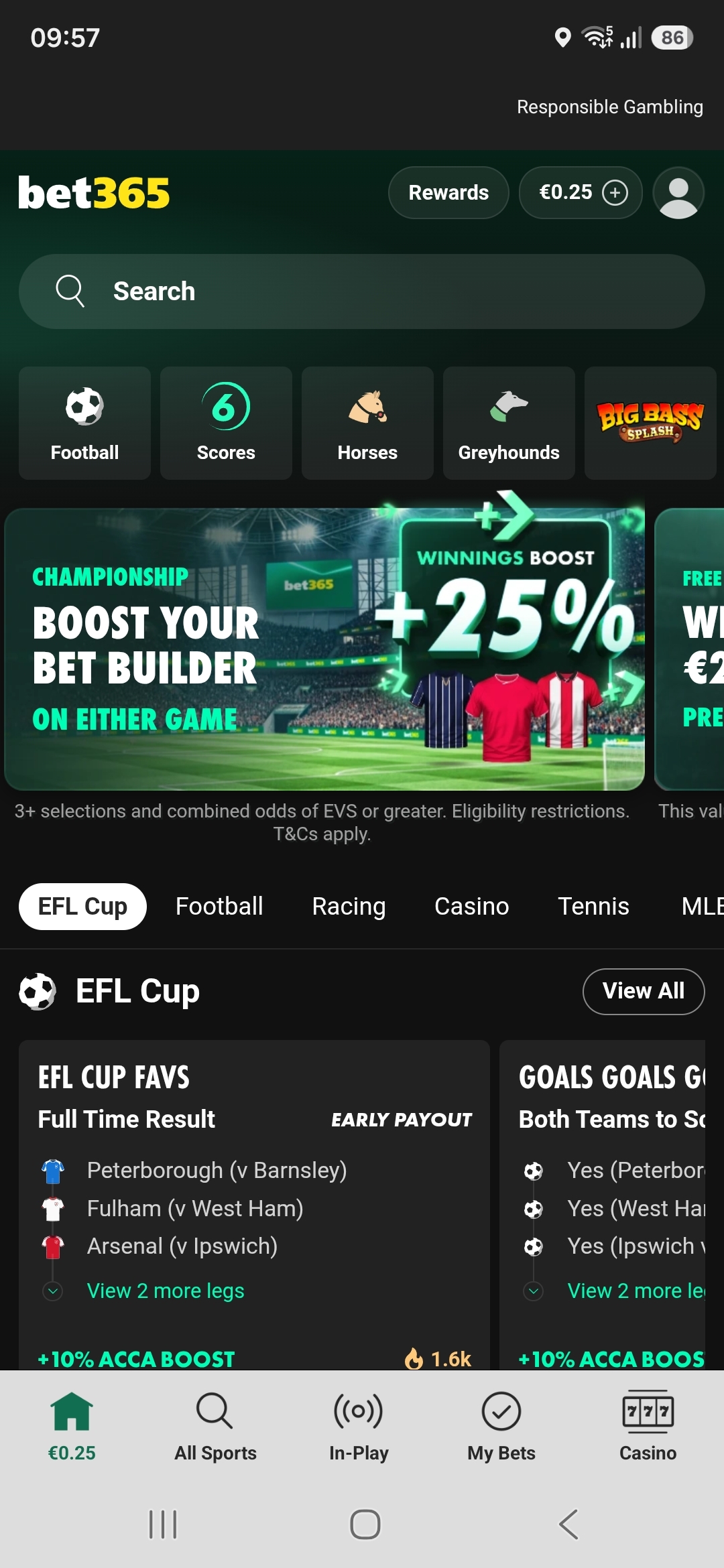 Bet365 home