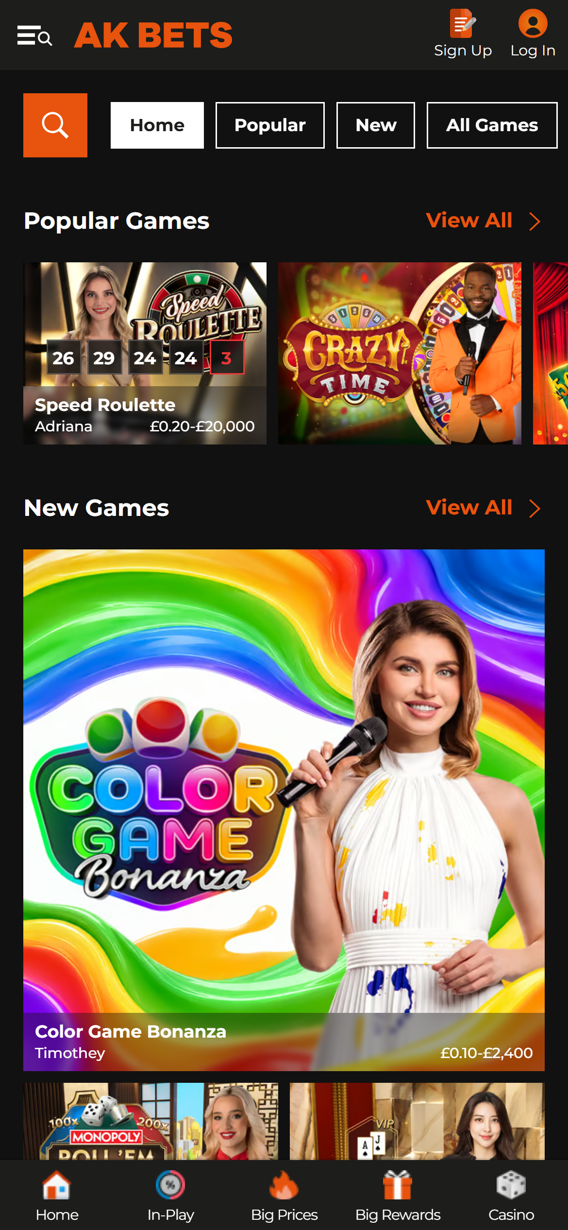 AK Bets casino 2 new