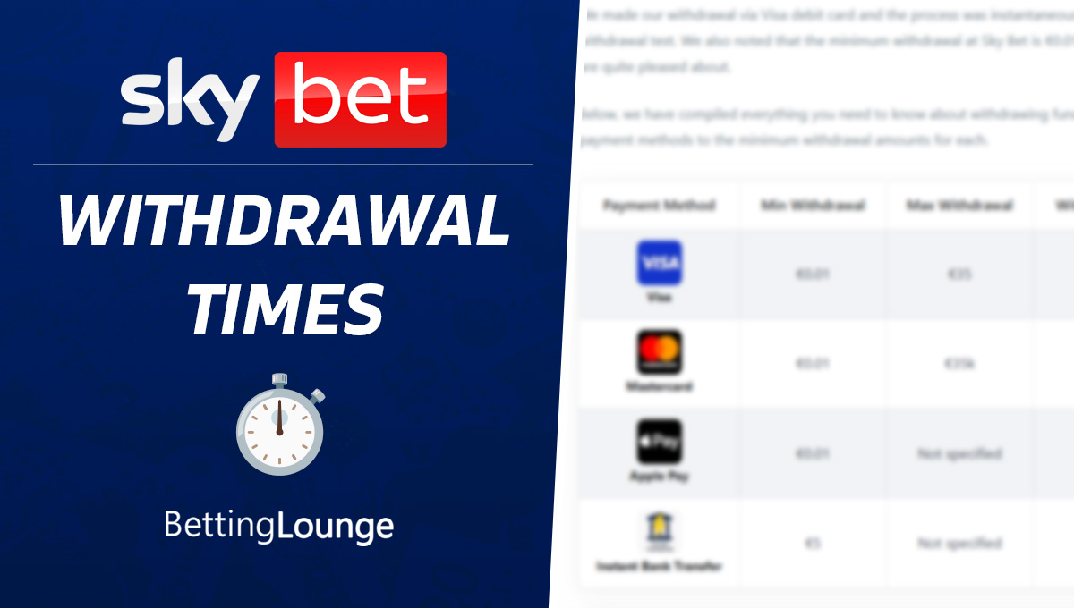 Sky Bet withdrawals Ireland