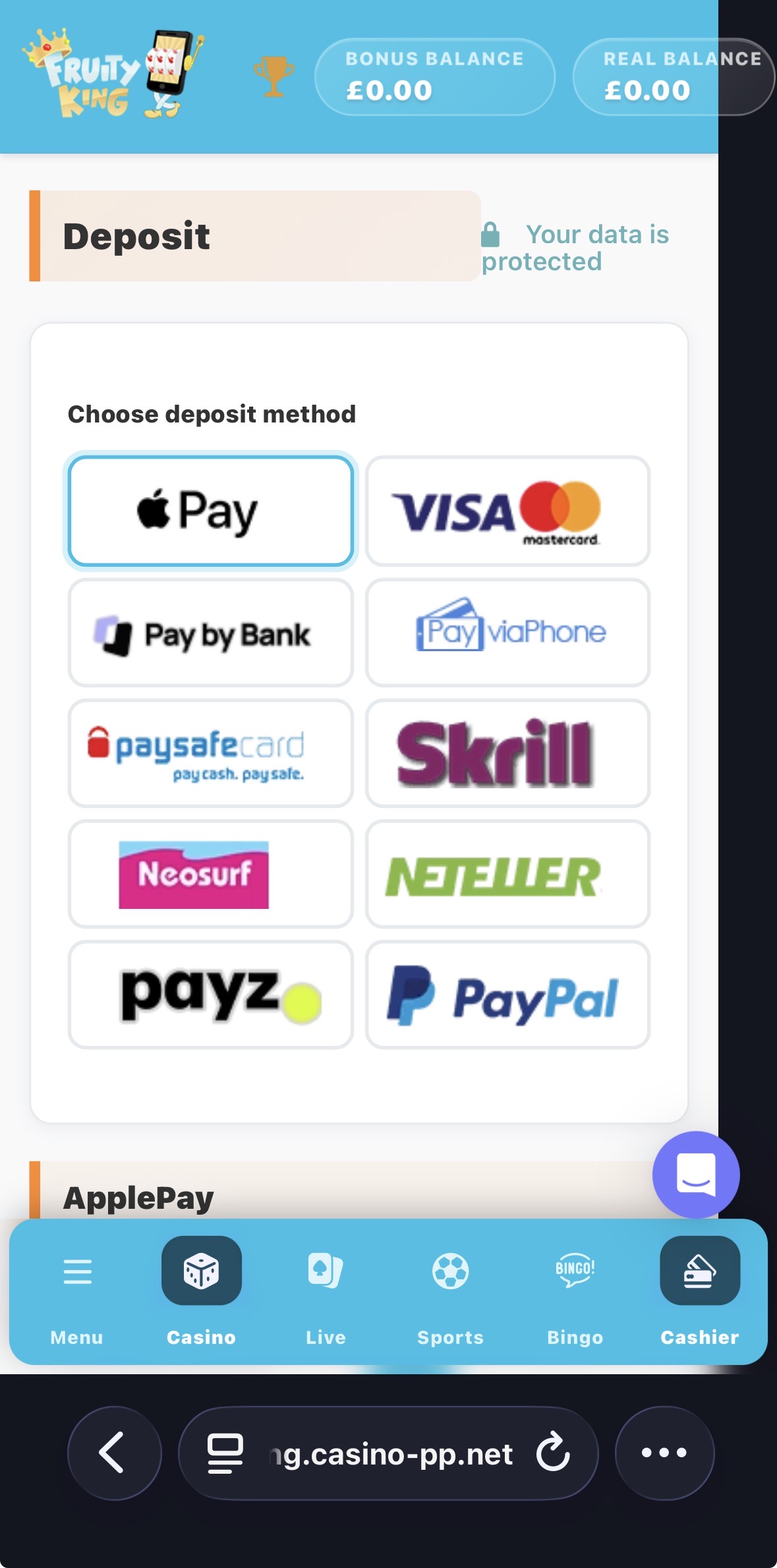 Fruity King Deposit 2