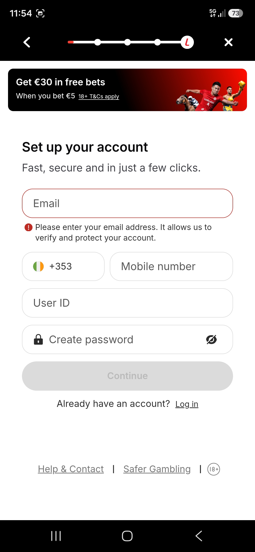 ladbrokes registration 4