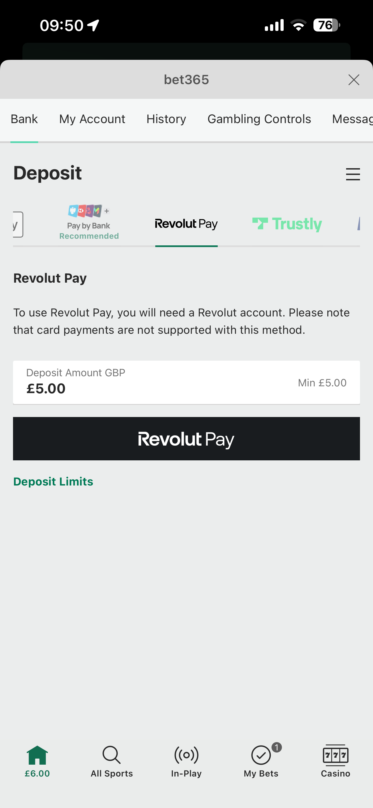 Bet365 Revolut Pay 2