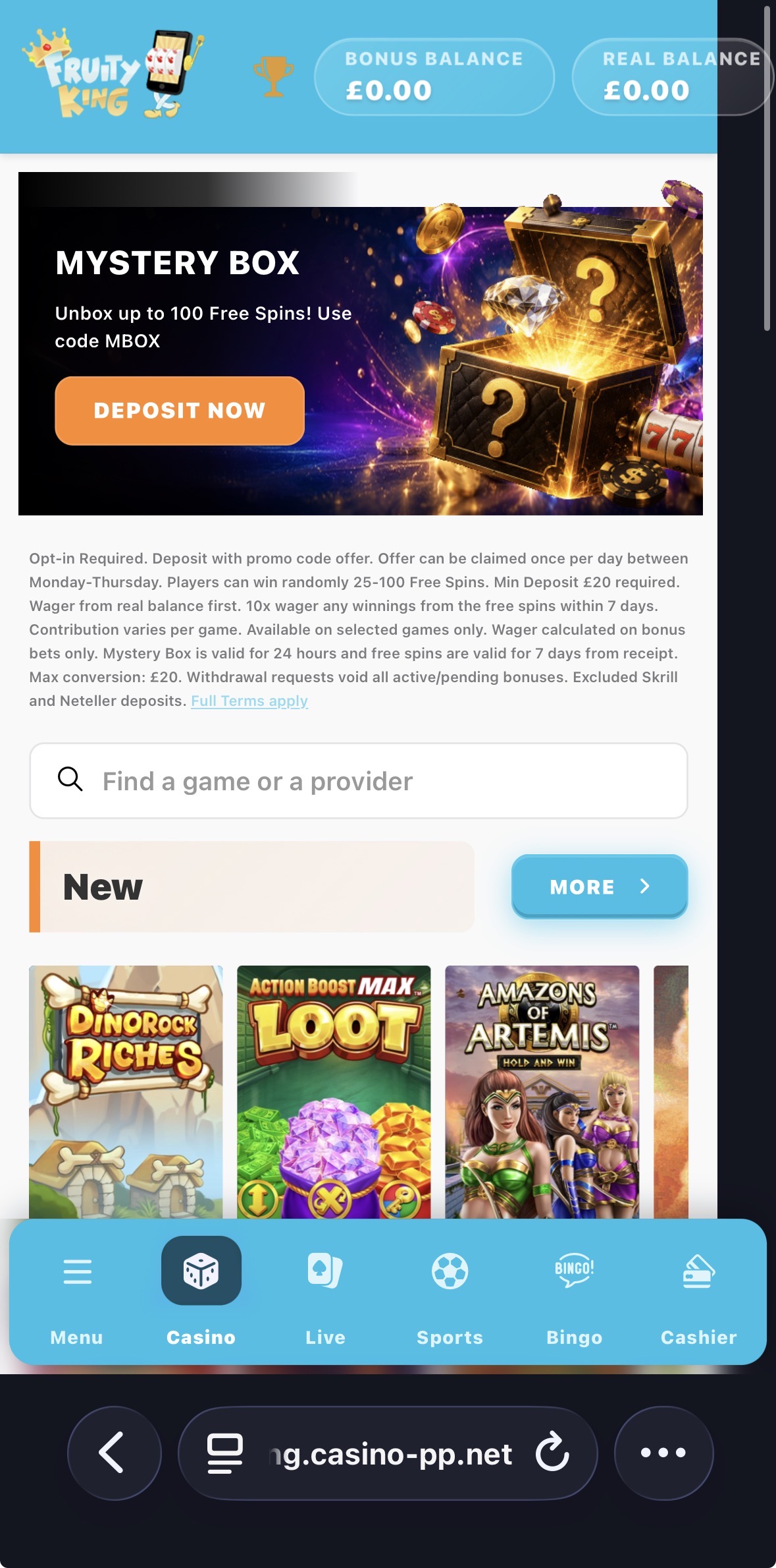 Fruity King Deposit 1