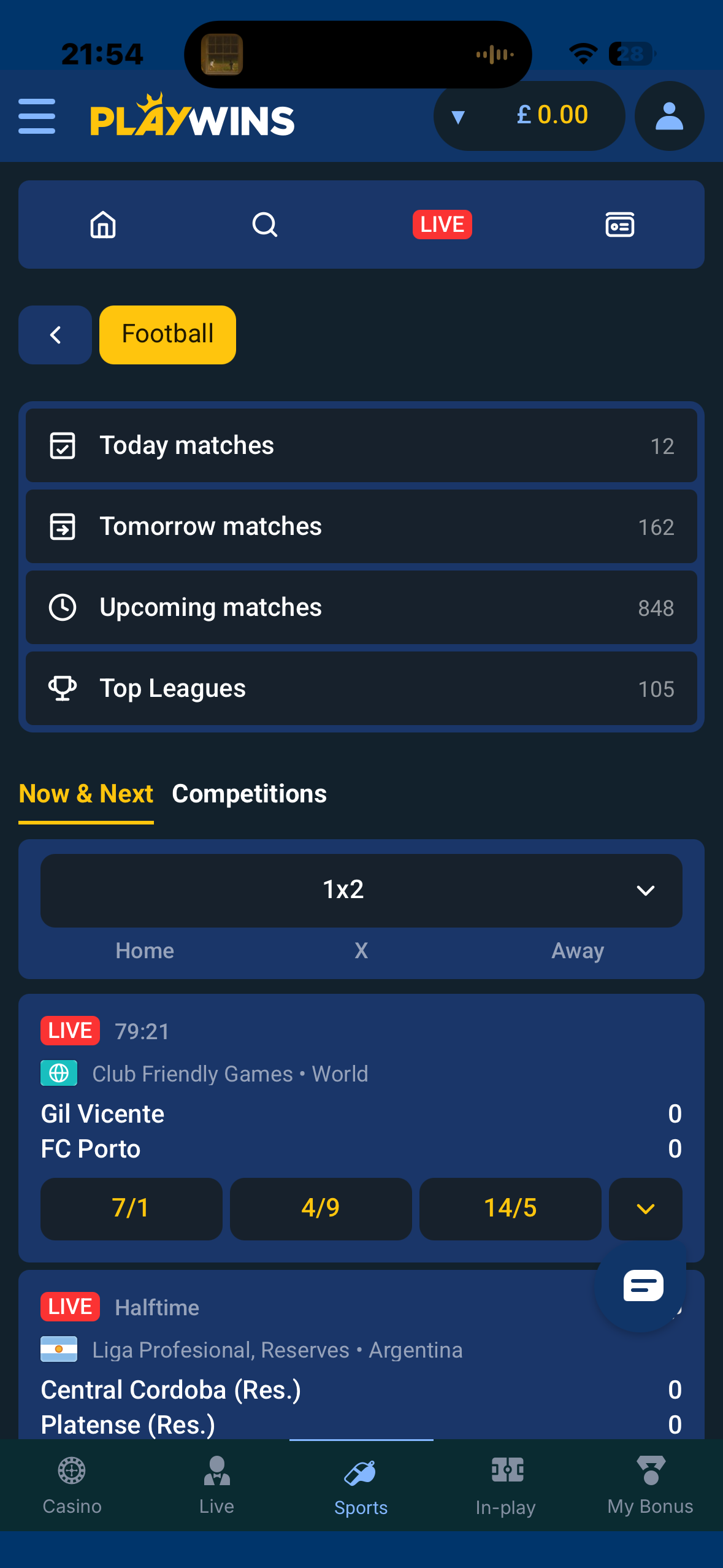 PlayWins App Sports 2