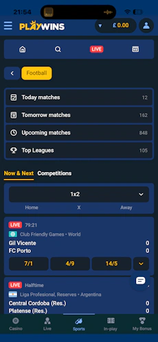 PlayWins App Sports 2
